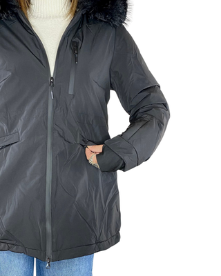 Habiti - Parka tessuto tecnico - NERO