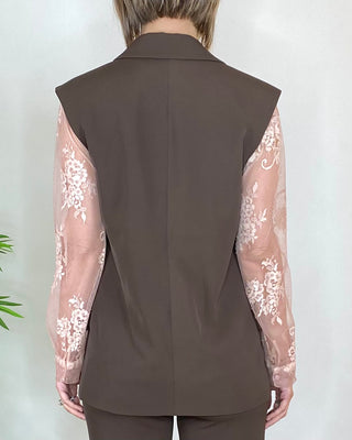 CADì - Gilet lungo poliviscosa - MORO