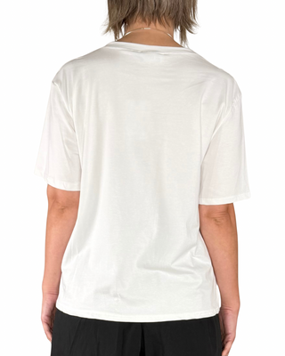 CADì - T-shirt Gala con taschino e paillettes - PANNA