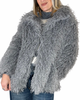 Haveone - Ecopelliccia mongolia - GRIGIO