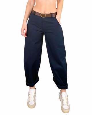 Habiti - Pantalone barrel Marta - BLU