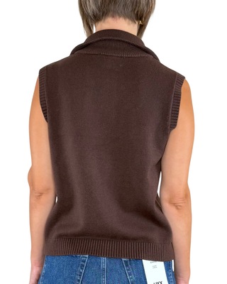 Habiti - Gilet con zip - MORO