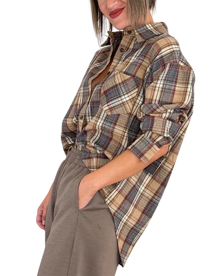 Habiti - Camicia check - FANGO