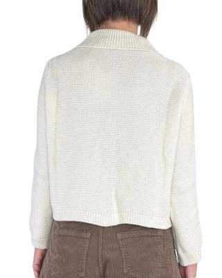 Habiti - Cardigan a polo - PANNA