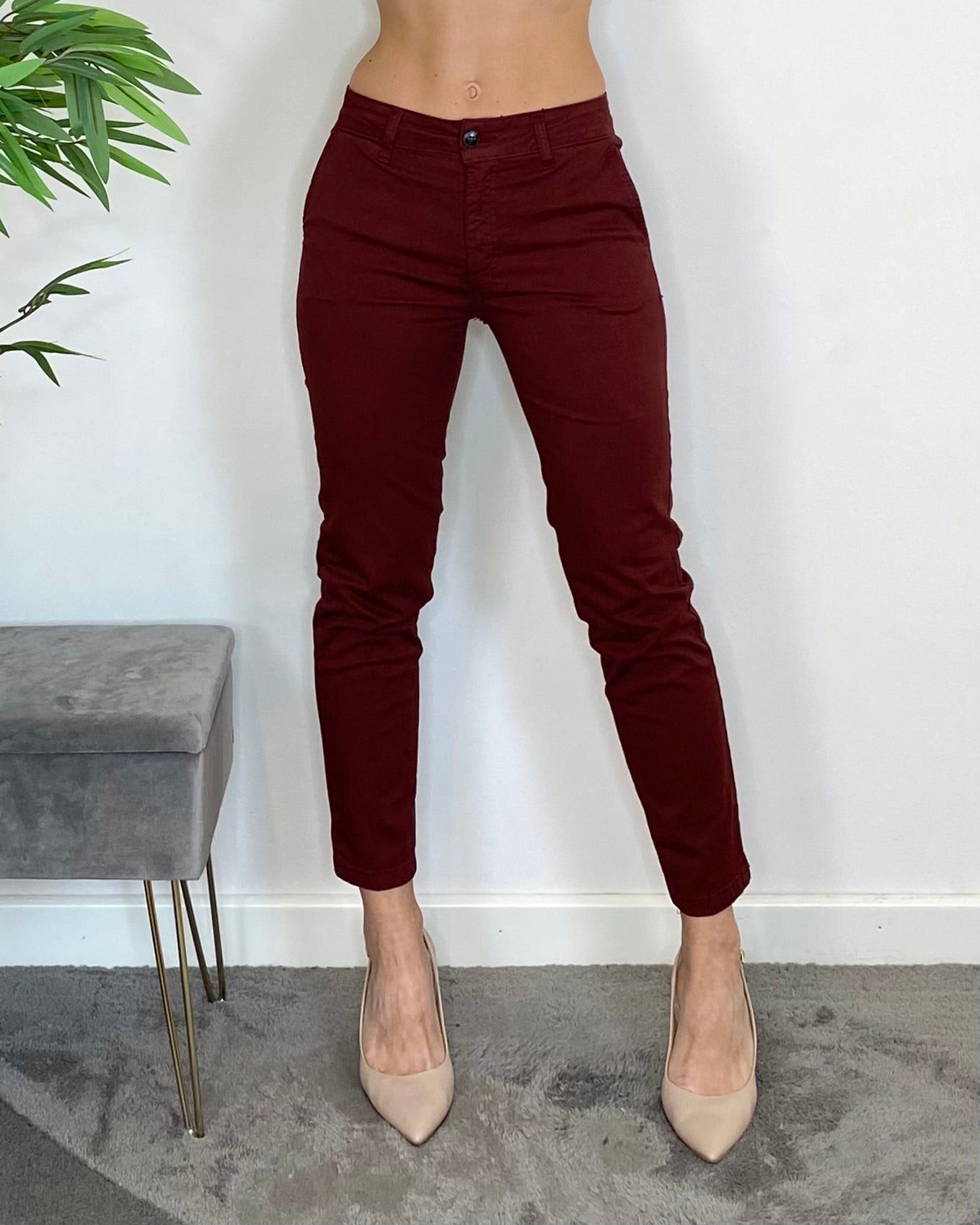 Pantalone chino - BORDEAUX