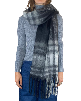 Susy Mix - Sciarpa scozzese - NERO