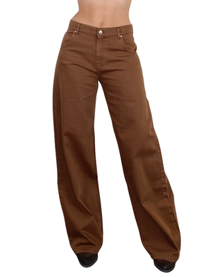 vicolo - jeans mia bull denim icon jeans - tabacco