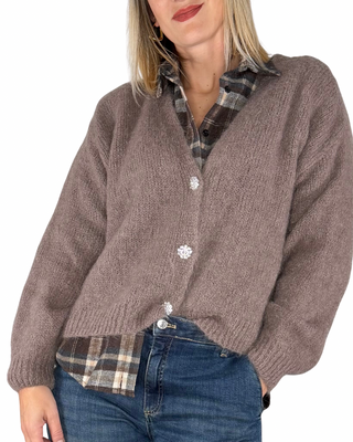 Habiti - Cardigan mohair - FANGO