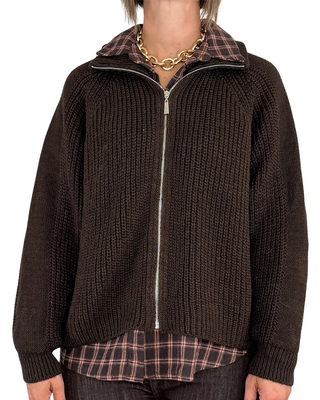 Habiti - Cardigan full zip - MORO