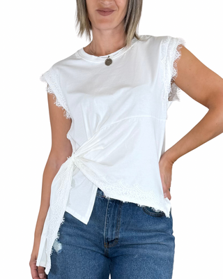 Habiti - T-shirt Dafne - PANNA