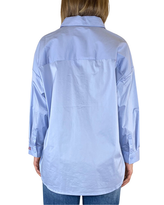 Habiti - Camicia spalla scesa - CELESTE