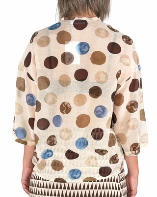CADì - Camicia Margarita misto seta - BURRO