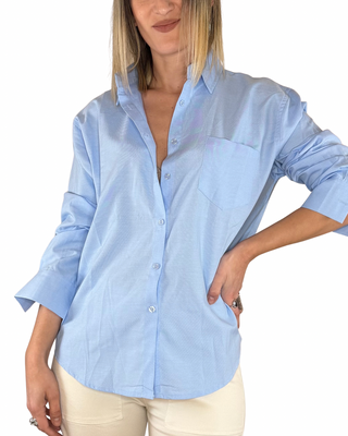 Habiti - Camicia taglio uomo Oxford - CELESTE