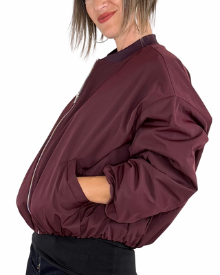 Habiti - Bomber imbottito stondato - BORDEAUX