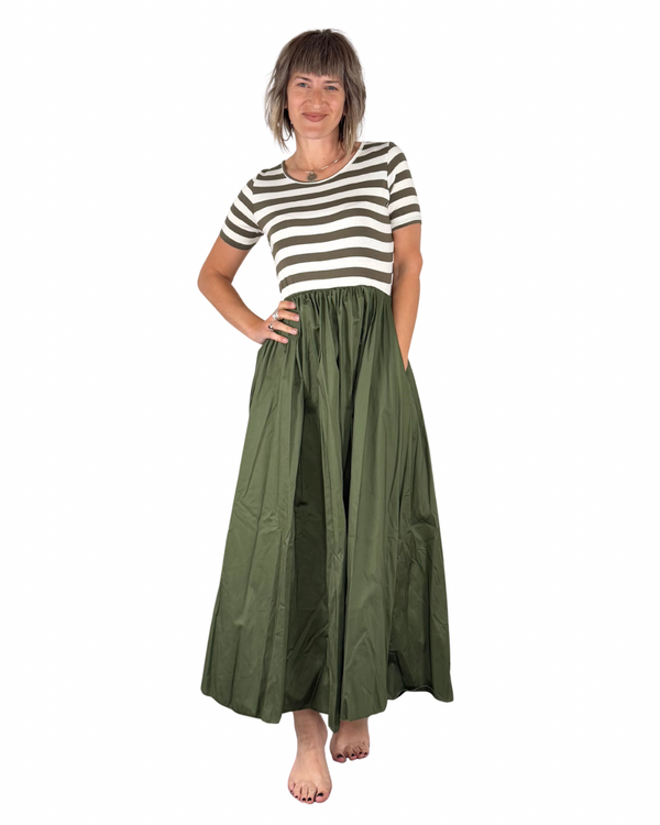 Habiti - Abito Berta - VERDE MILITARE