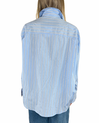 Habiti - Camicia over bastoncino - AZZURRO