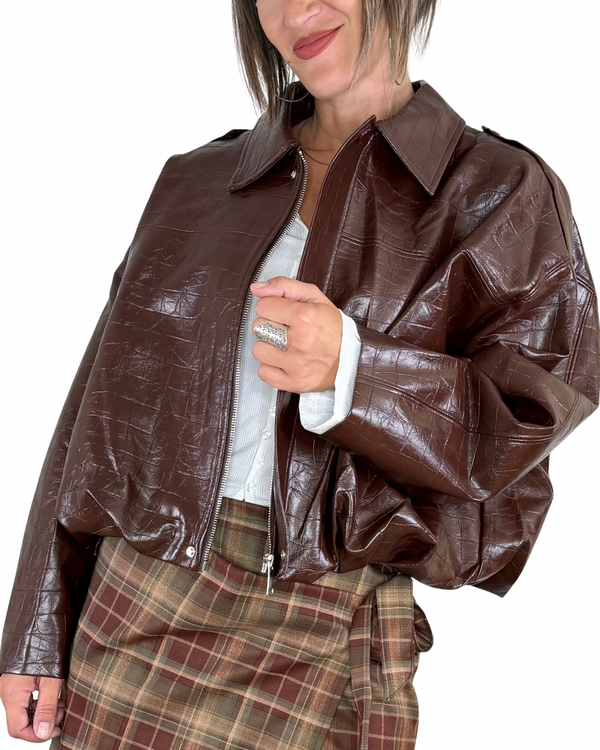 Habiti - Bomber cocco - CIOCCOLATO