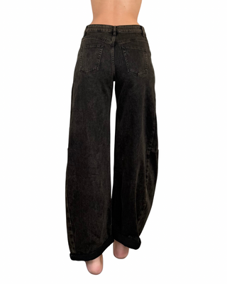 Habiti - jeans barrel Moby - MORO