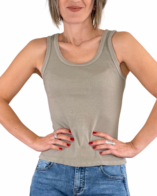 Habiti - Sarah Racerback Tank - MUD