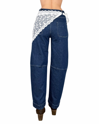 Tensione In - Jeans con bandana pizzo - JEANS SCURO