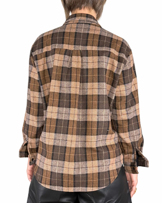 Habiti - Camicia flanella check - TABACCO