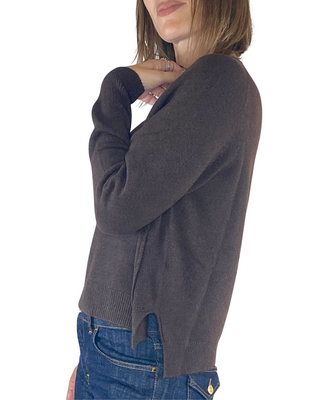 Susy Mix - Maglia giro raglan - MORO