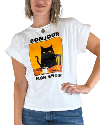 Habiti - T-shirt stampa - BONJOUR