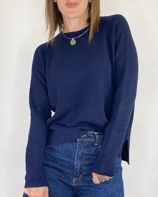 Susy Mix - Maglia giro raglan - BLU