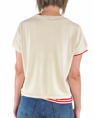 Habiti - Drawstring sweater - BEIGE