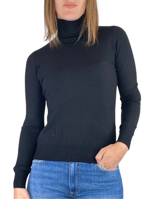 vicolo - dolcevita slim - nero