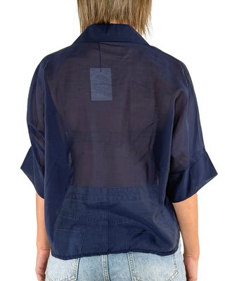 Habiti - Camicia Brenda a scatola - BLU