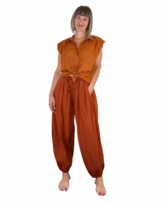 Habiti - Pantalon Jasmine - MATTONE