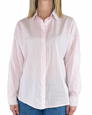 Habiti - Camicia bastoncino filo lurex - ROSA
