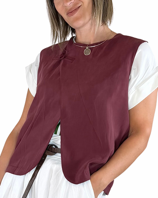 CADì - Gilet modal - BORDEAUX
