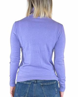 Habiti - Maglia sottile collo alto - LILLA