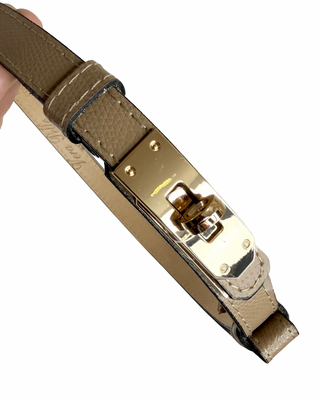 Habiti - Cinturina allungabile vera pelle - FANGO