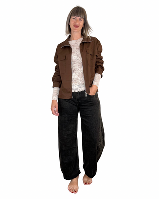 Habiti - jeans barrel Moby - MORO