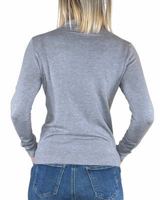 Habiti - Maglia sottile collo alto - GRIGIO