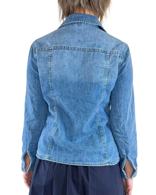 CADì - Camicia in denim con tasche - JEANS