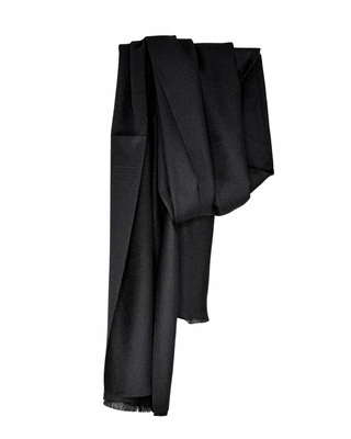 habiti - sciarpa misto cachemire - nero