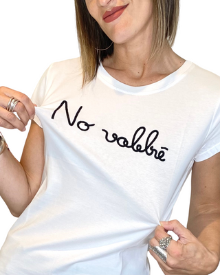 Habiti - T-shirt "No vabbé" - NERO