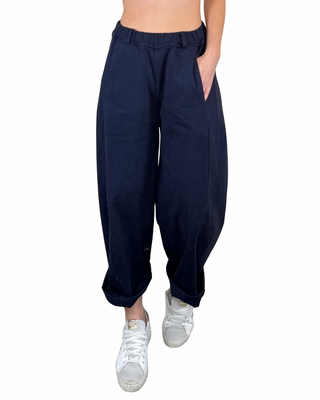 Habiti - Pantalone baloon bull denim - BLU