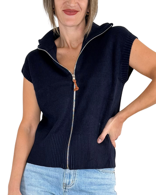 Habiti - Gilet full zip - BLU