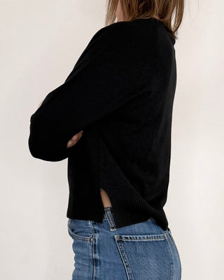 Susy Mix - Maglia spacchi - NERO