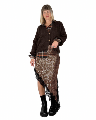 Habiti - Cardigan mohair - MORO