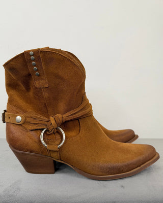 Susy Mix - Texanino occhiello pelle scamosciata - cuoio