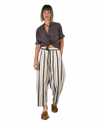 CADì - Pantalone Berbero barrel - MORO