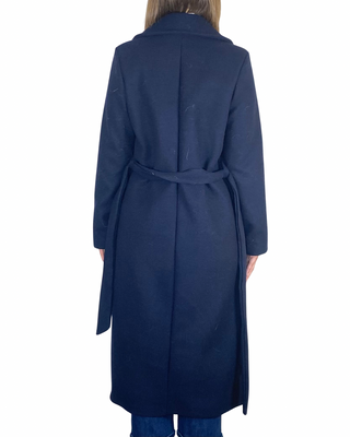 Habiti - Cappotto lungo doppiopetto - BLU