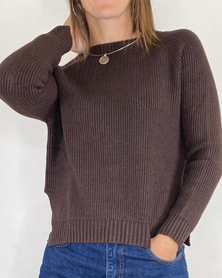 Susy Mix - Maglia punto inglese - MORO