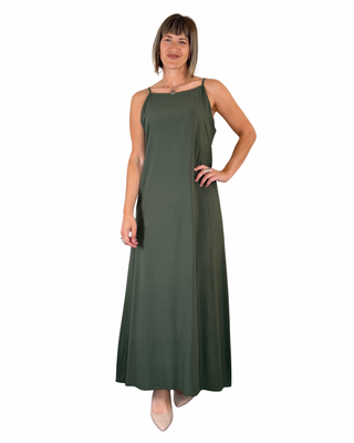 CADì - Abito lungo Aurora - VERDE MILITARE